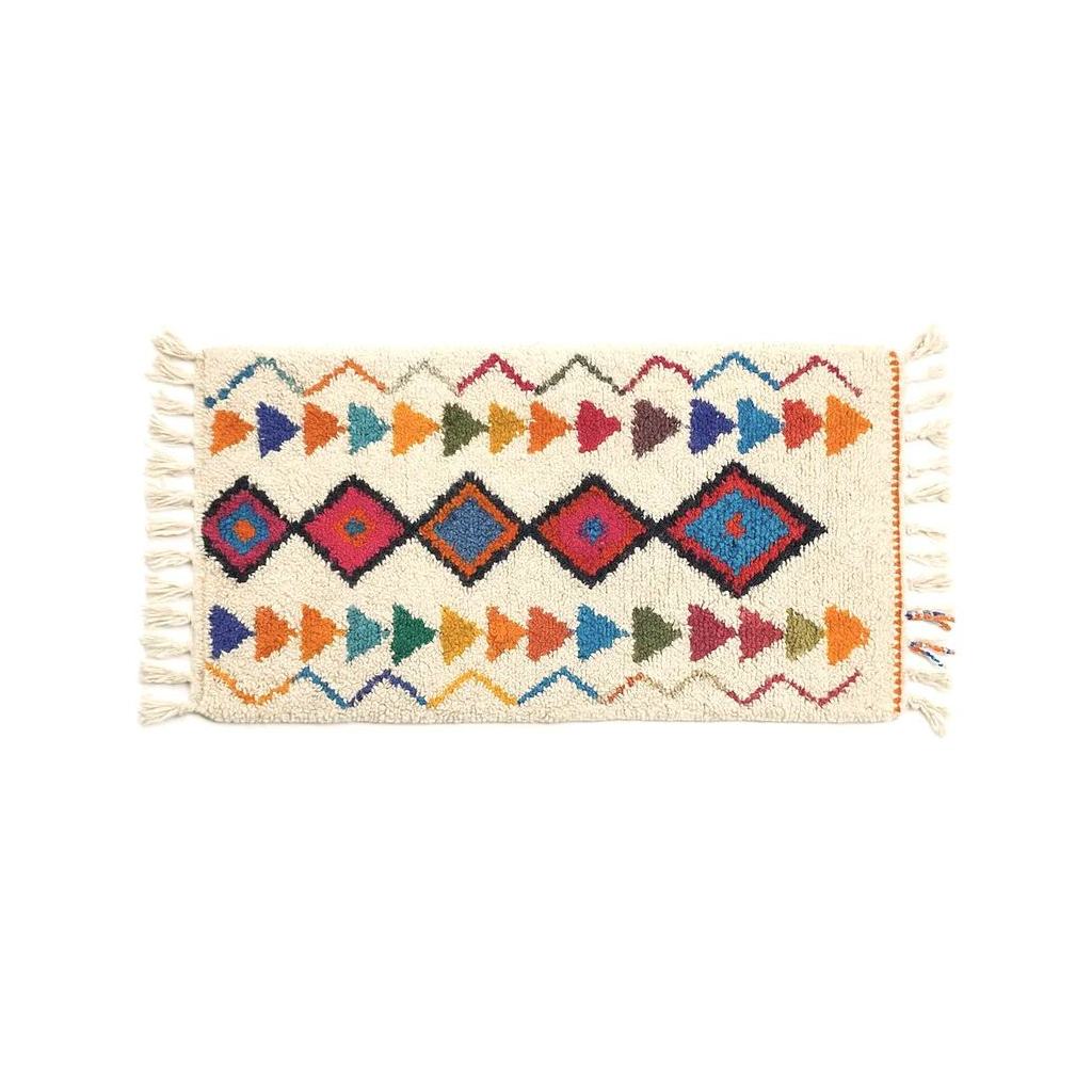 >Zahra - Tapis berbère marocain coloré fait main - Product Image
