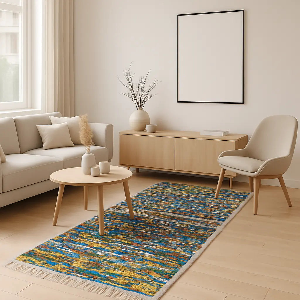 "Zohra - Tapis berbère coloré artisanal marocain" - Lifestyle Image