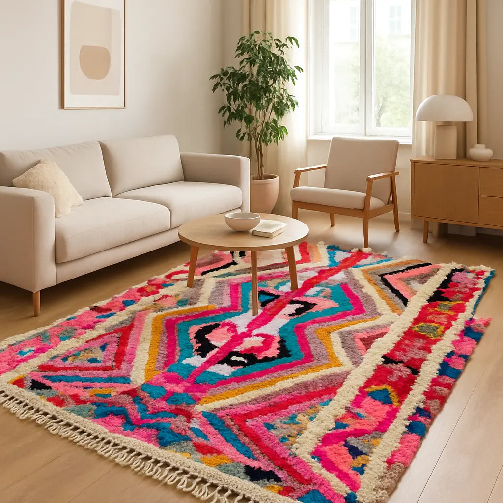"Zayna - Tapis marocain berbère coloré artisanal" - Lifestyle Image