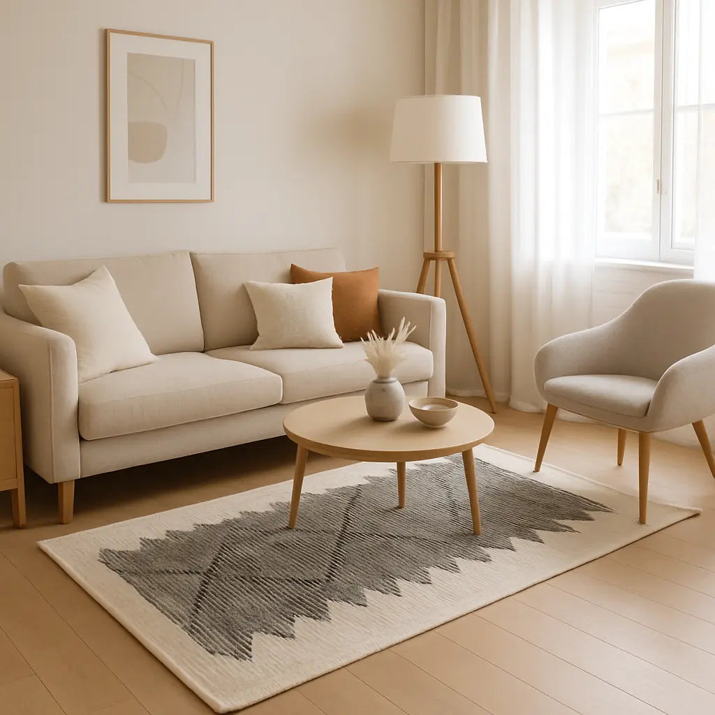 Safiya - Tapis marocain berbère artisanal en laine - Lifestyle Image