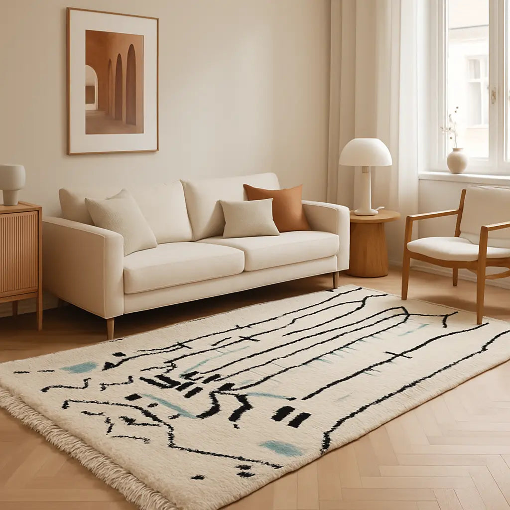 Zohra - Tapis marocain berbère traditionnel chic - Lifestyle Image