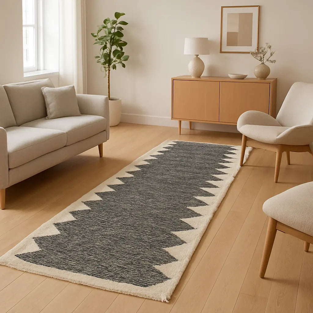Meryem - Tapis marocain berbère artisanal en laine - Lifestyle Image