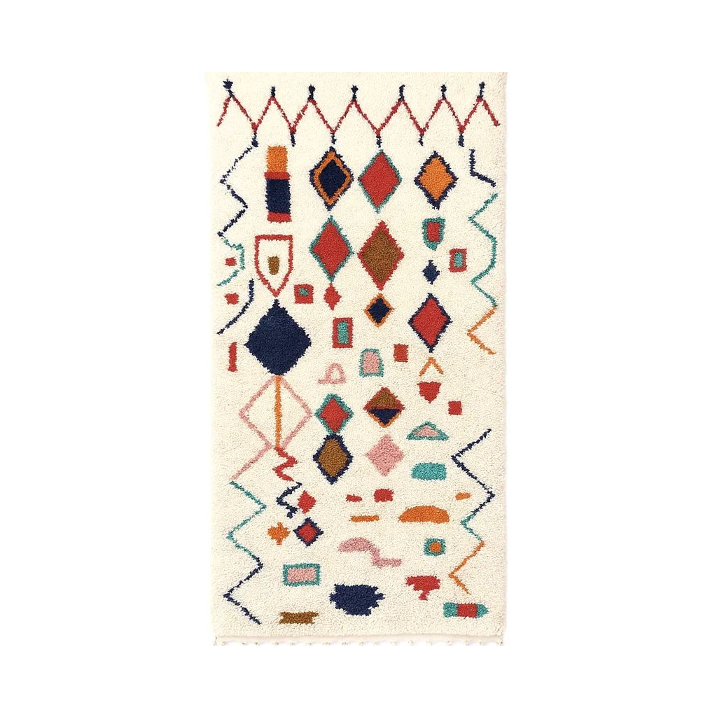Zahra - Tapis marocain berbère coloré artisanal - Product Image