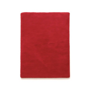"Yasmina - Couverture marocaine en laine rouge douillette" - Product Image