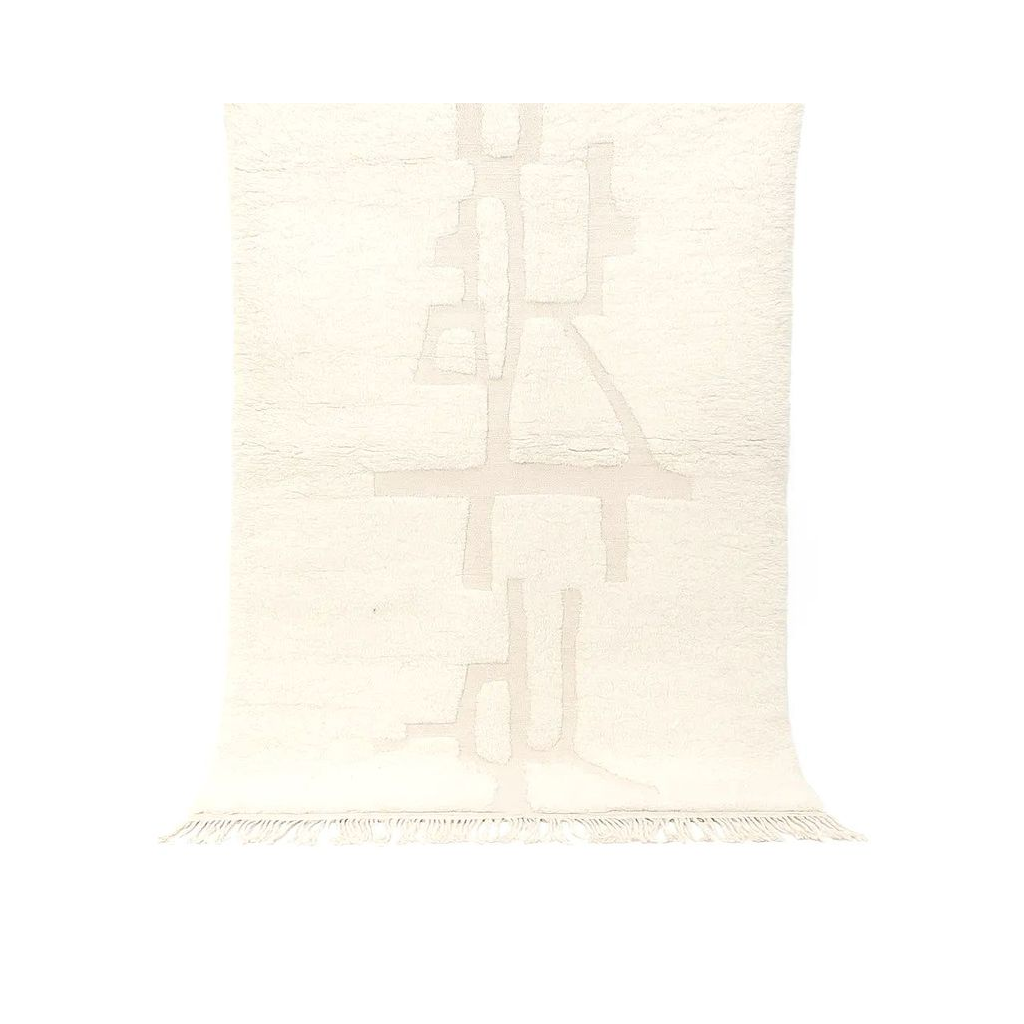 "Amira - Tapis marocain berbère en laine naturelle" - Product Image