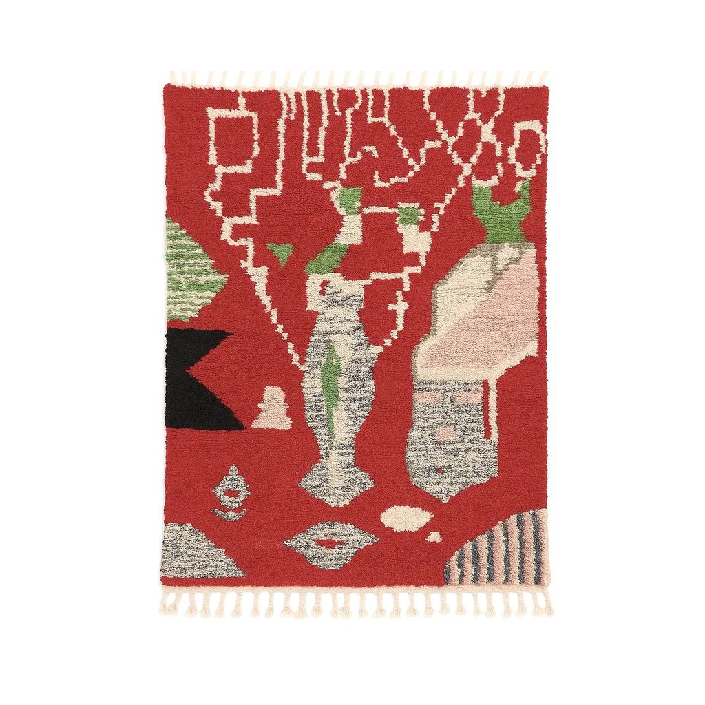 Amira - Tapis marocain berbère fait main coloré - Product Image