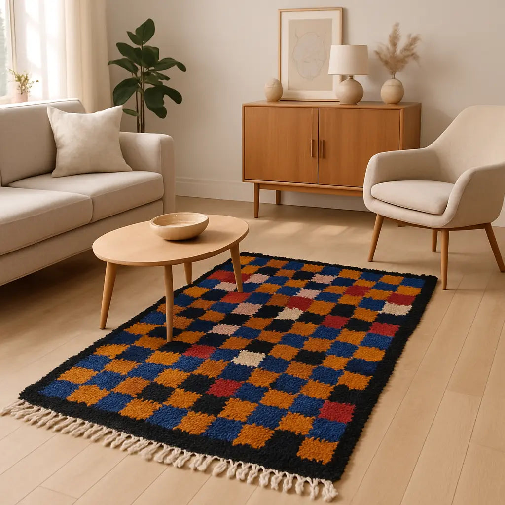 "Zahra - Tapis marocain berbère coloré fait main" - Lifestyle Image