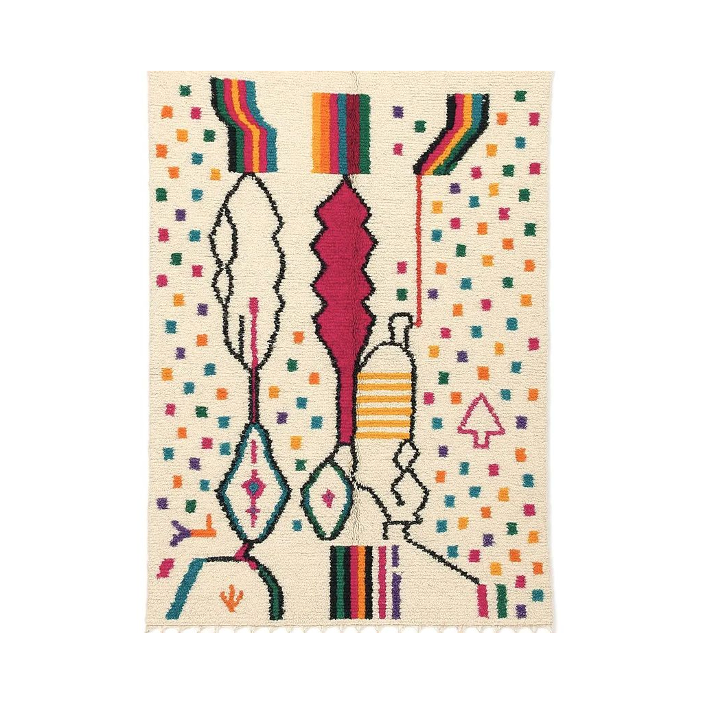 Zahra - Tapis marocain berbère coloré artisanal - Product Image