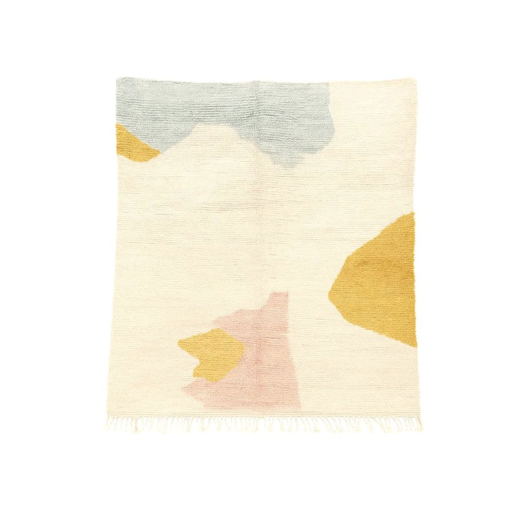 "Khalilah - Tapis marocain artisanal en laine colorée" - Product Image