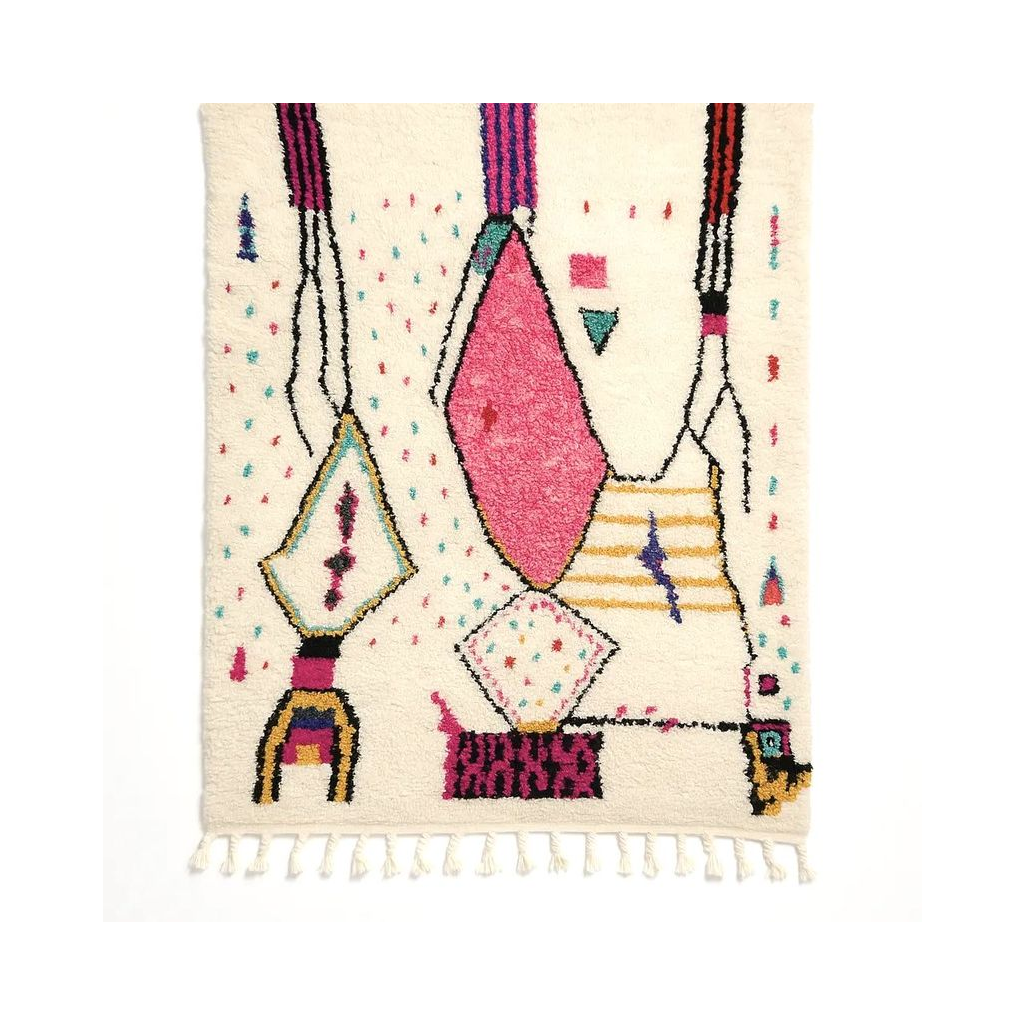 Leïla - Tapis berbère marocain coloré artisanal - Product Image