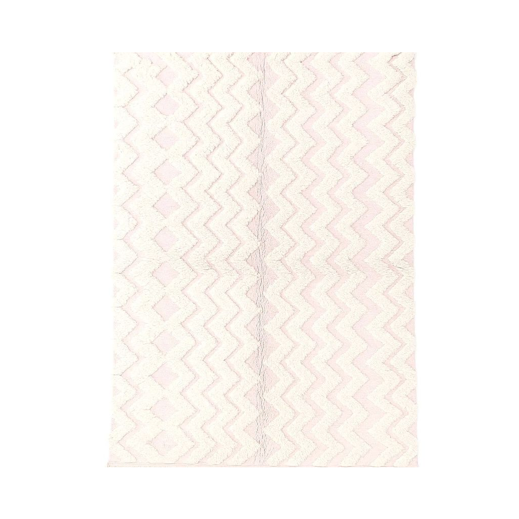 "Aaliyah - Tapis marocain berbère rose doux artisanal" - Product Image