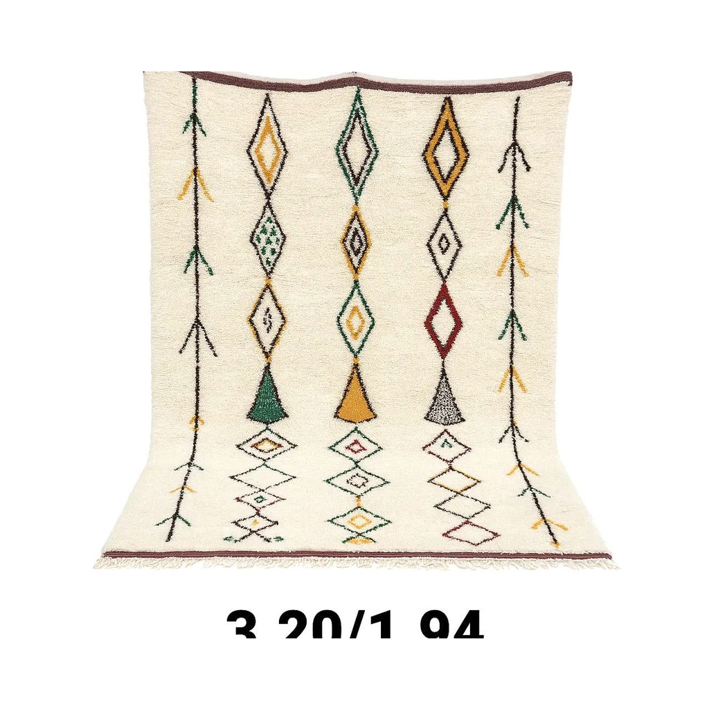 "Sahara - Tapis marocain berbère fait main vintage" - Product Image