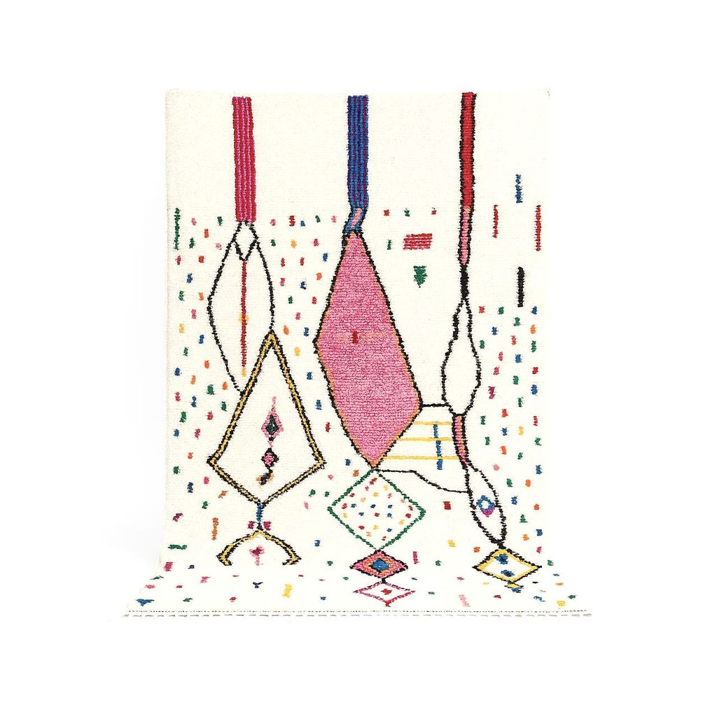 Zahra - Tapis marocain berbère coloré artisanal - Product Image