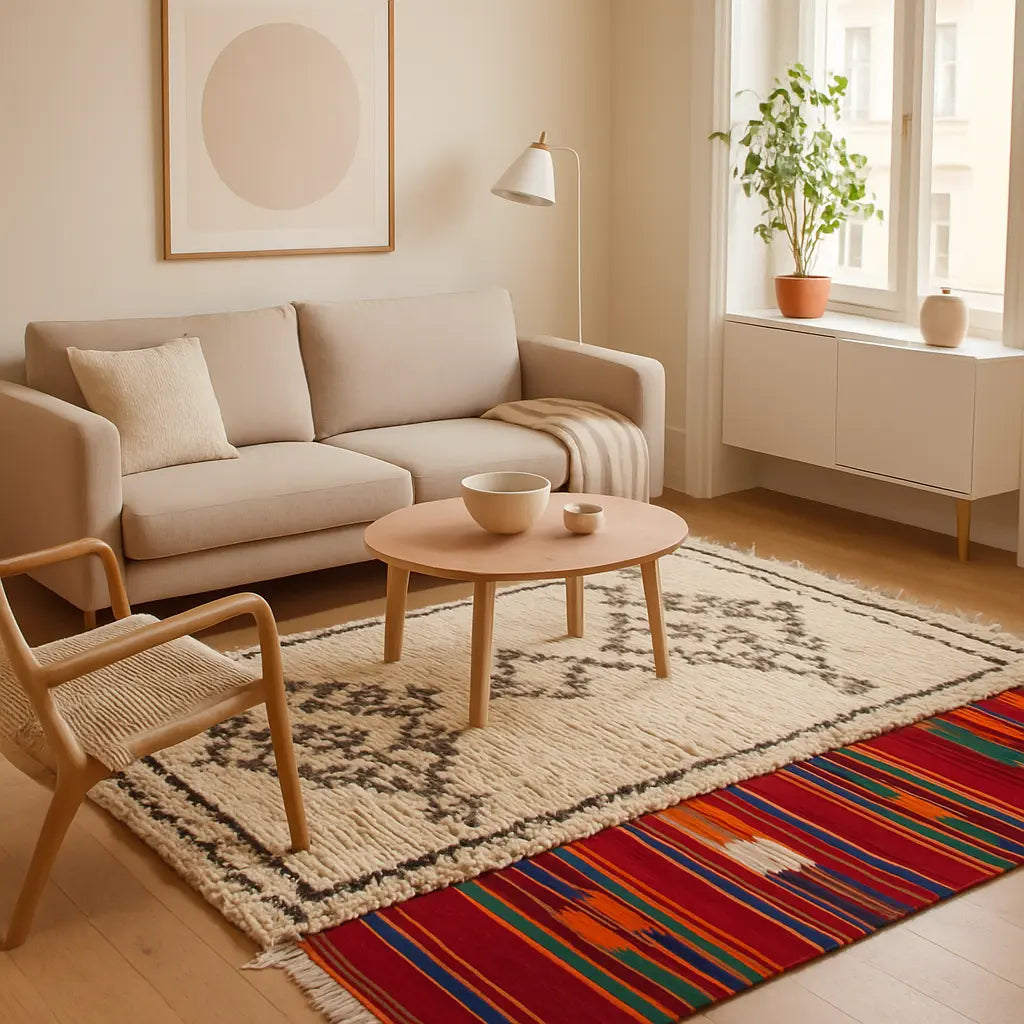Zahra - Tapis marocain traditionnel berbère fait main - Lifestyle Image
