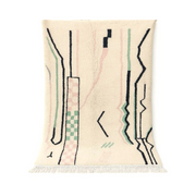 Mounia - Tapis berbère marocain moderne en laine artisanale - Product Image