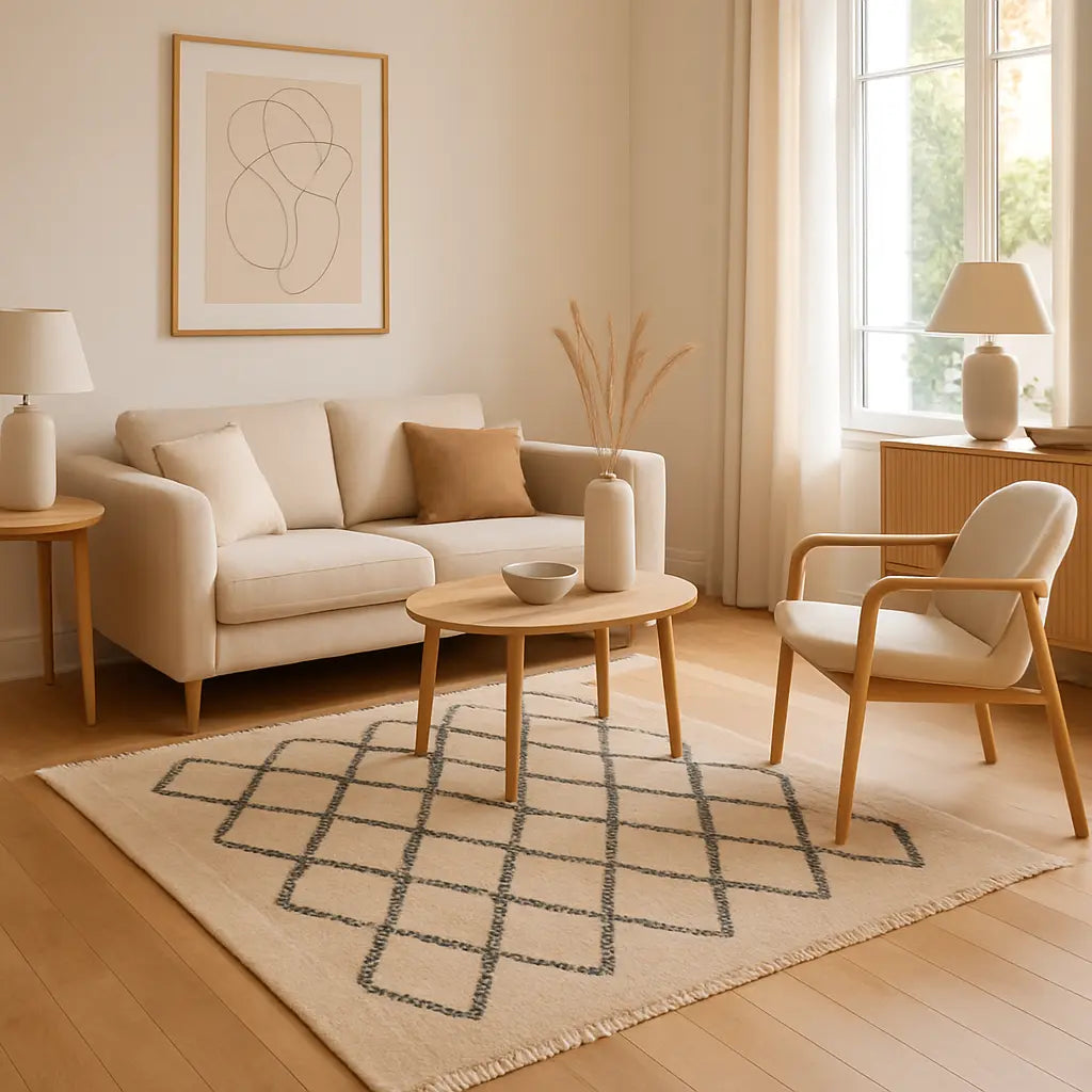 "Aziza - Tapis marocain berbère artisanal fait main" - Lifestyle Image