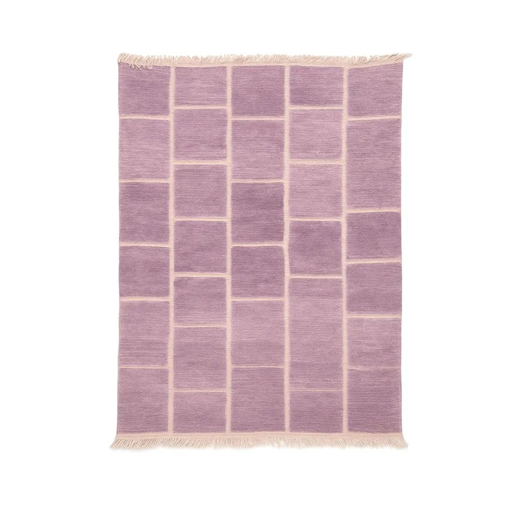 "Leyla - Tapis marocain berbère violet artisanal" - Product Image