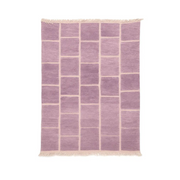 "Leyla - Tapis marocain berbère violet artisanal" - Product Image