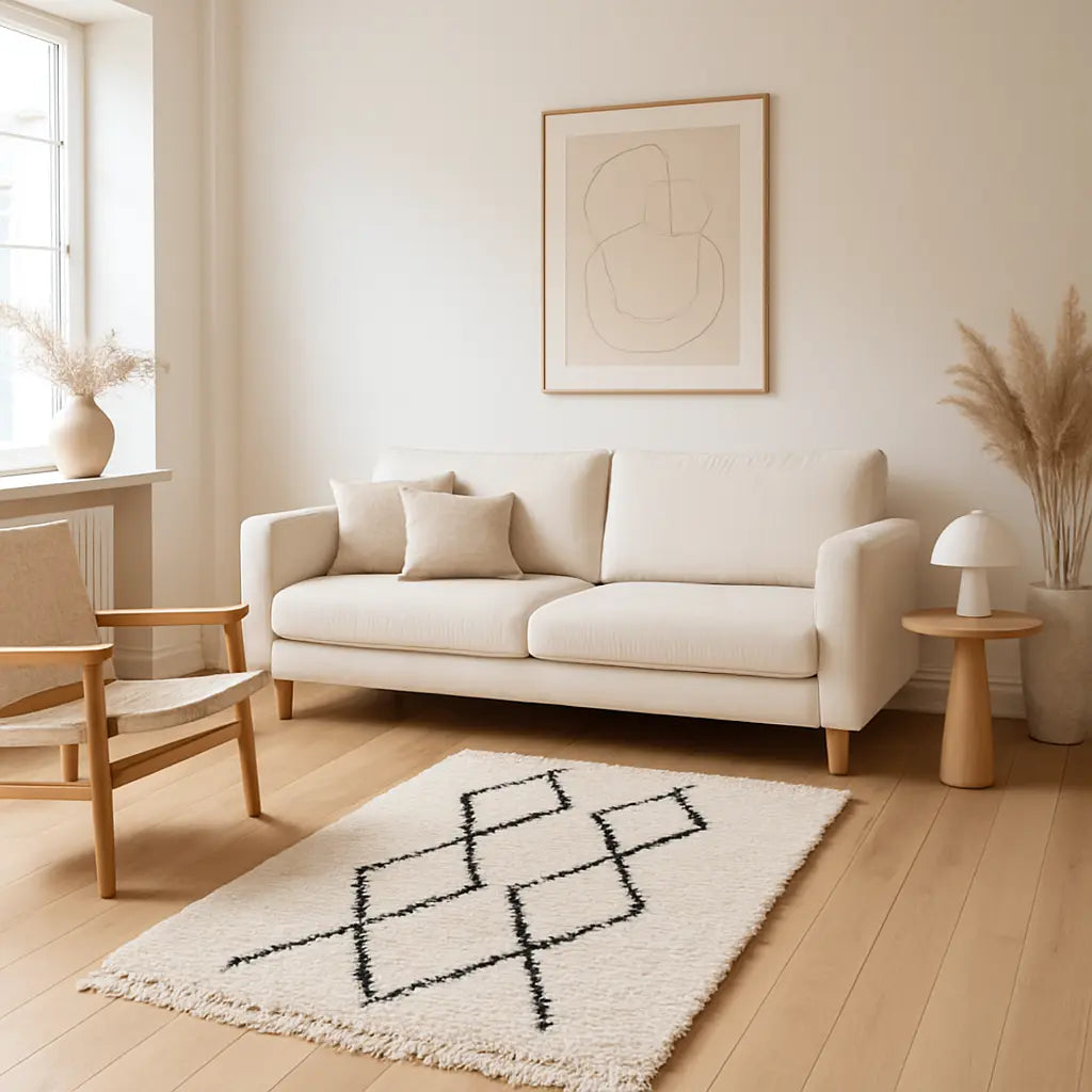 "Leila - Tapis marocain berbère laine fait main" - Lifestyle Image
