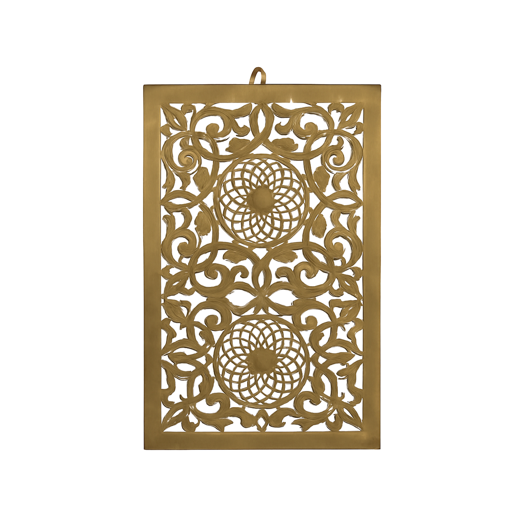 Dounia - Lampe murale marocaine orientale ajourée en laiton - Mazaya