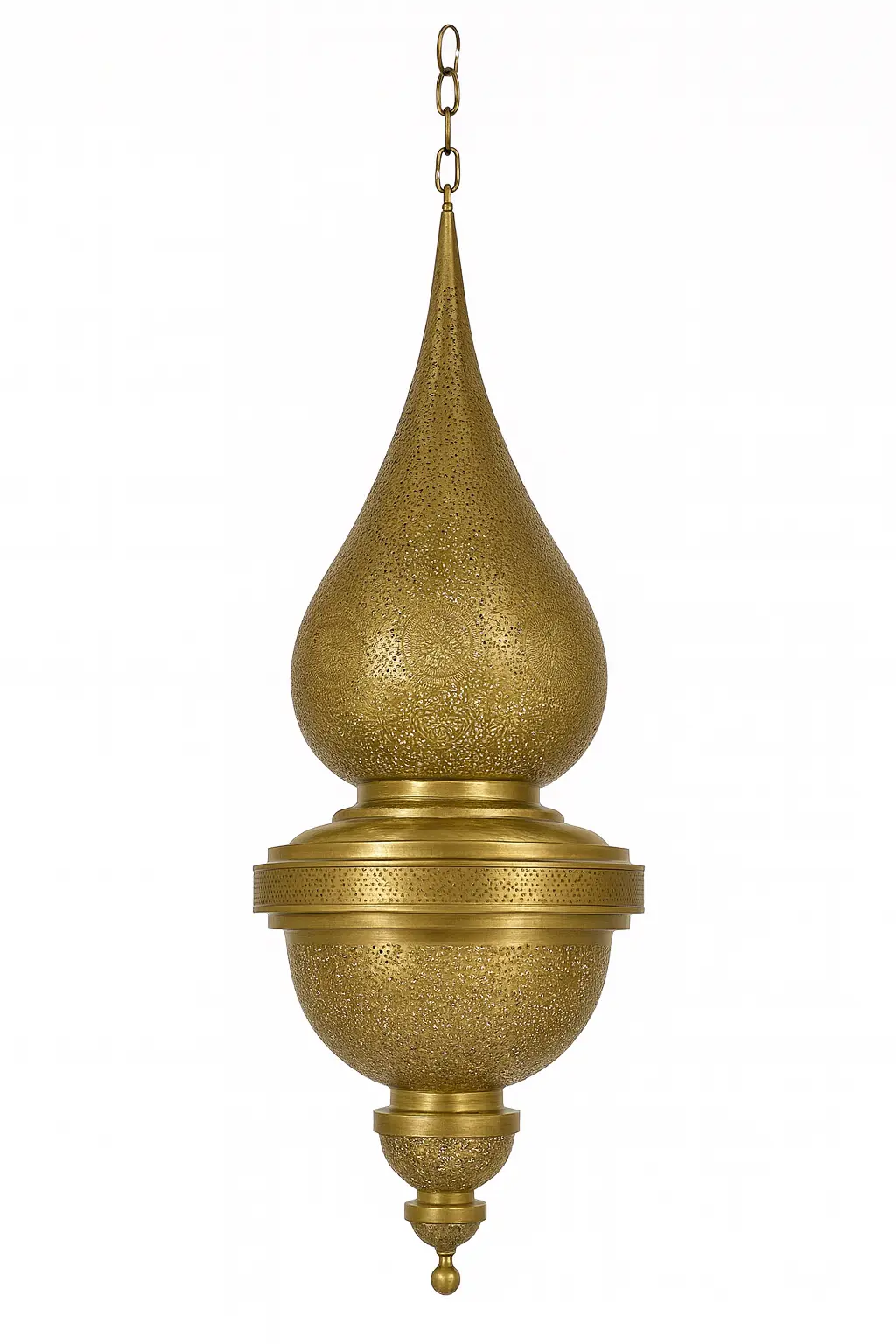 Roya - Suspension orientale ajourée en laiton doré Mazaya