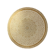 Noura – plafonnier marocain oriental rond en laiton ajouré - Mazaya