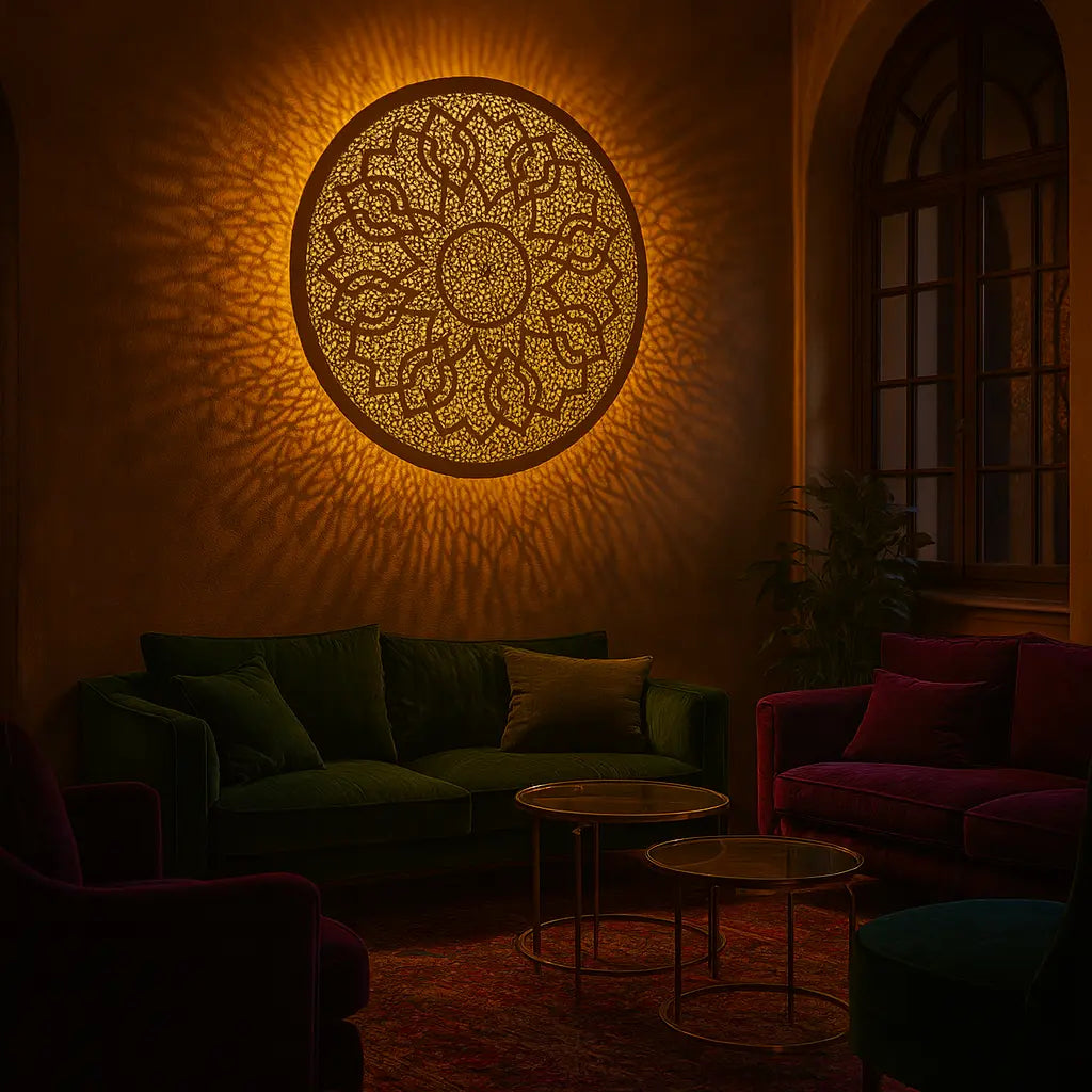 Layali – Applique murale marocaine orientale en laiton ajouré - Mazaya