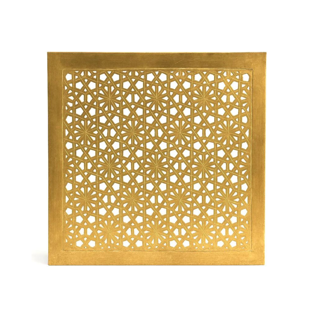 Nourane – applique murale marocaine orientale carrée en laiton ajouré - Mazaya