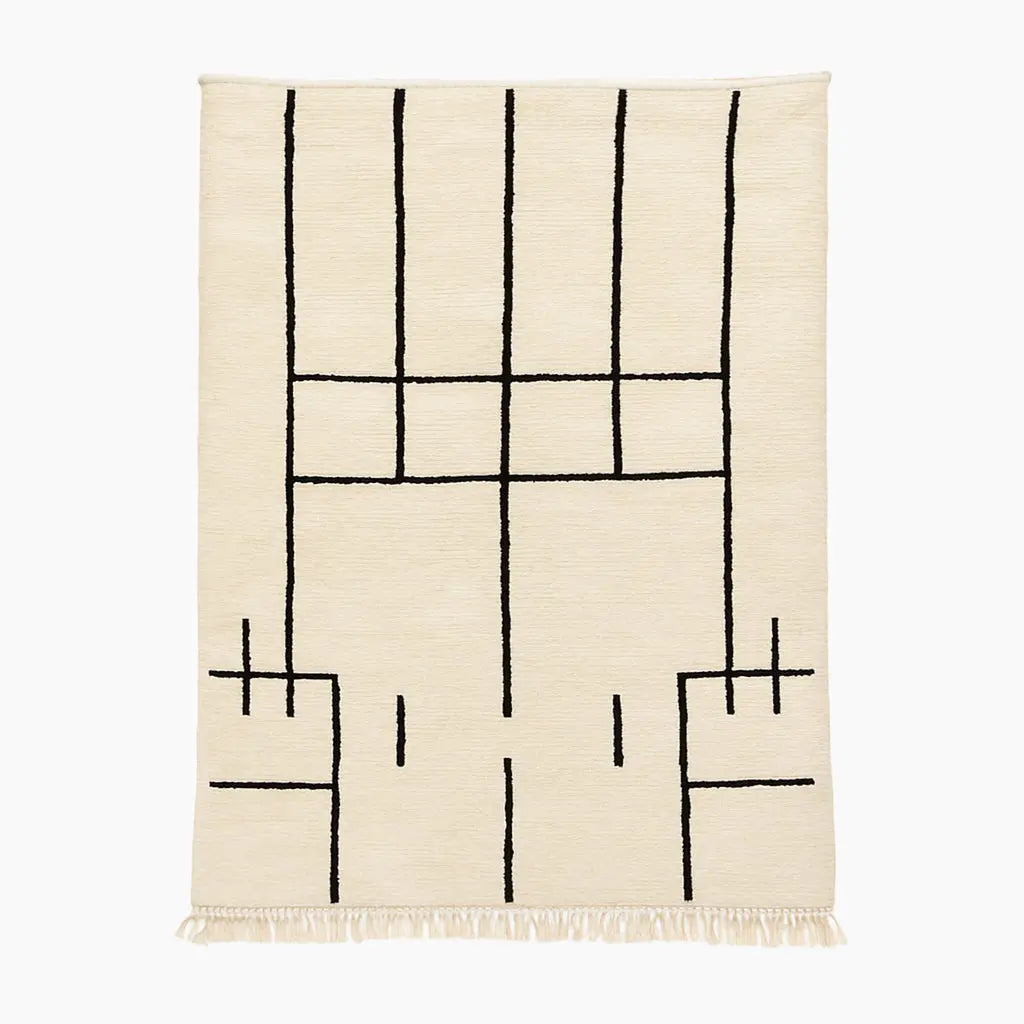 Tapis Graphik Noir Mazaya
