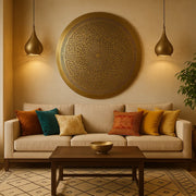 Saida - Lampe murale orientale en laiton