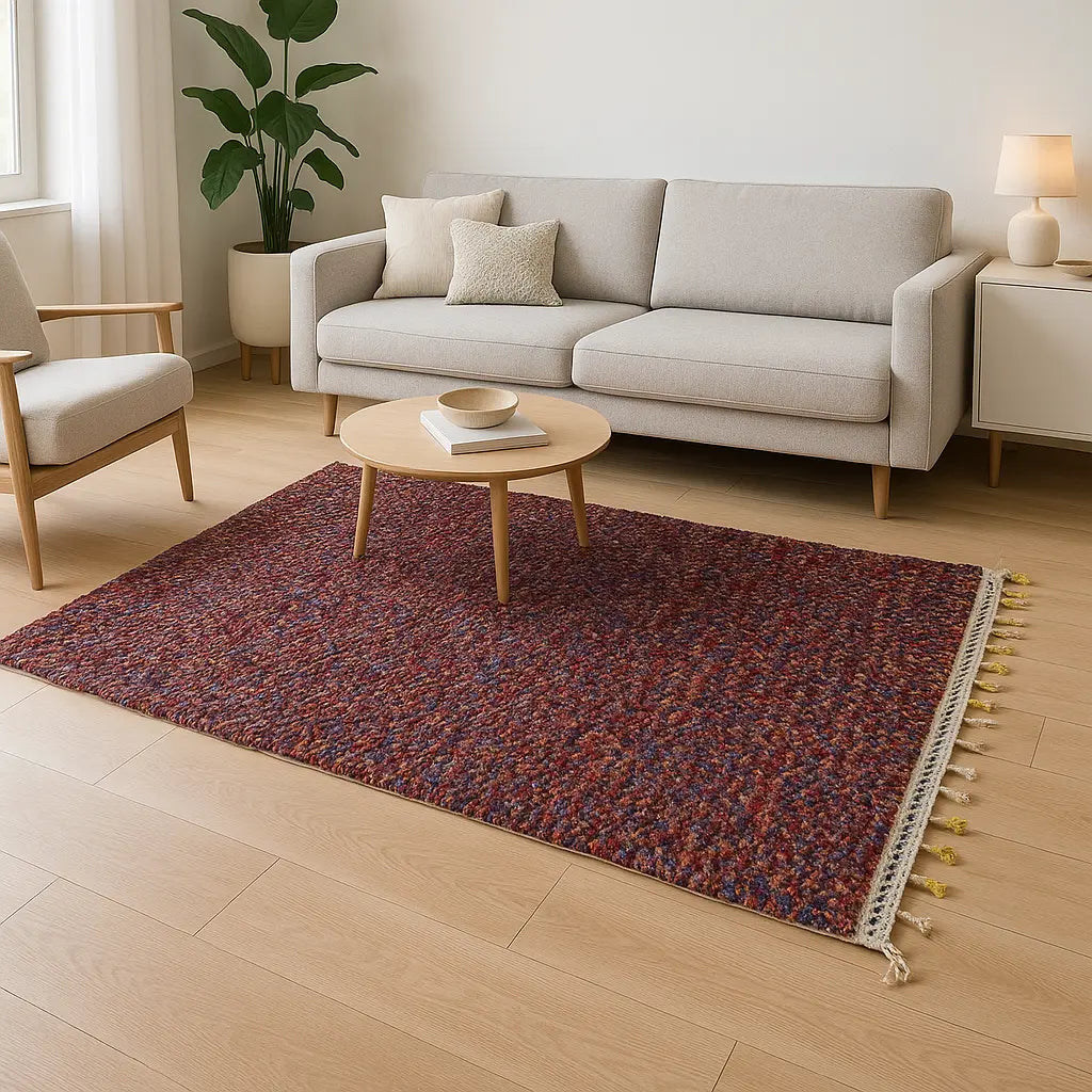 Zahra - Tapis marocain berbère coloré fait main - Lifestyle Image