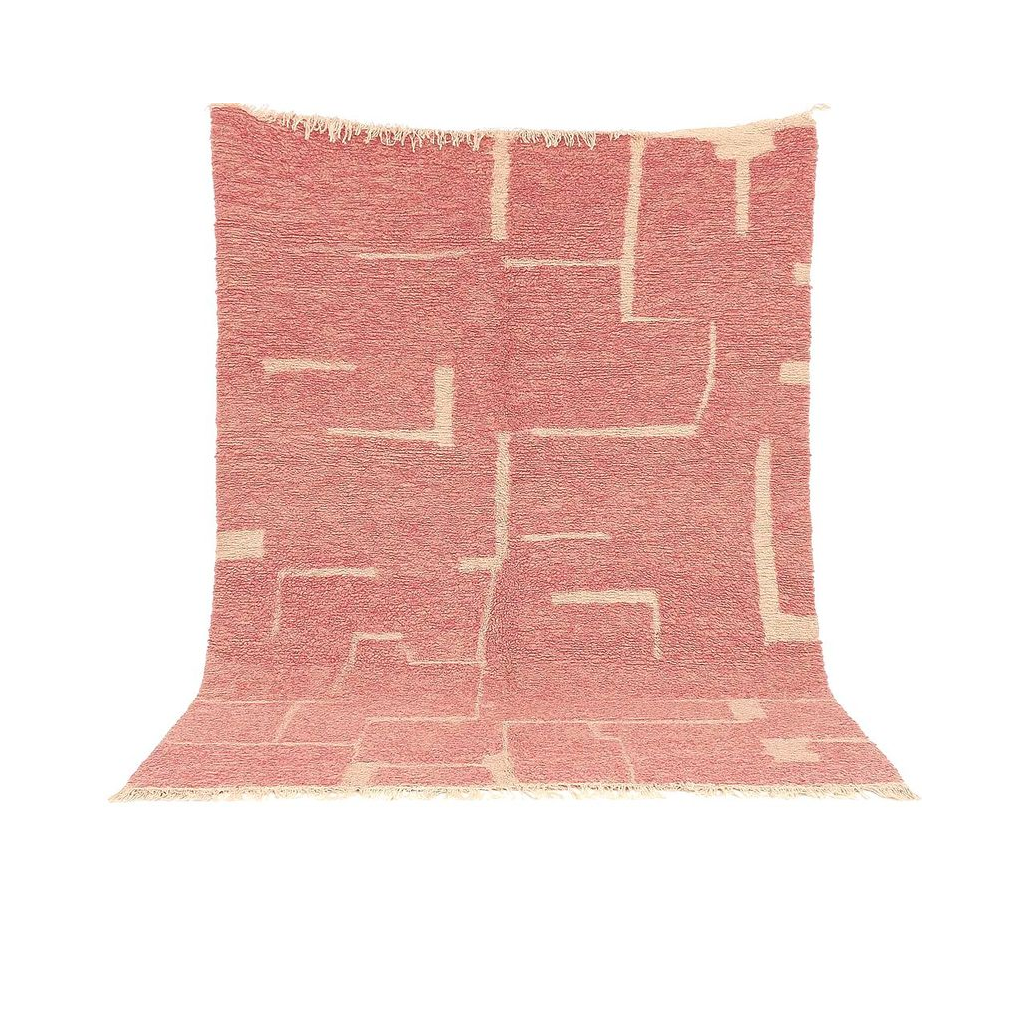 Zaïda - Tapis marocain berbère rose artisanal - Product Image