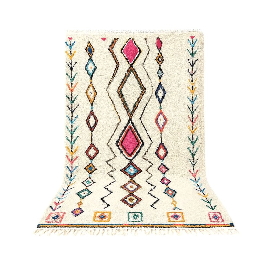 "Amira - Tapis marocain berbère artisanal coloré" - Product Image