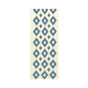 Amira - Tapis marocain berbère traditionnel bleu et blanc - Product Image