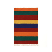 "Layali - Tapis marocain rayé artisanal coloré" - Product Image