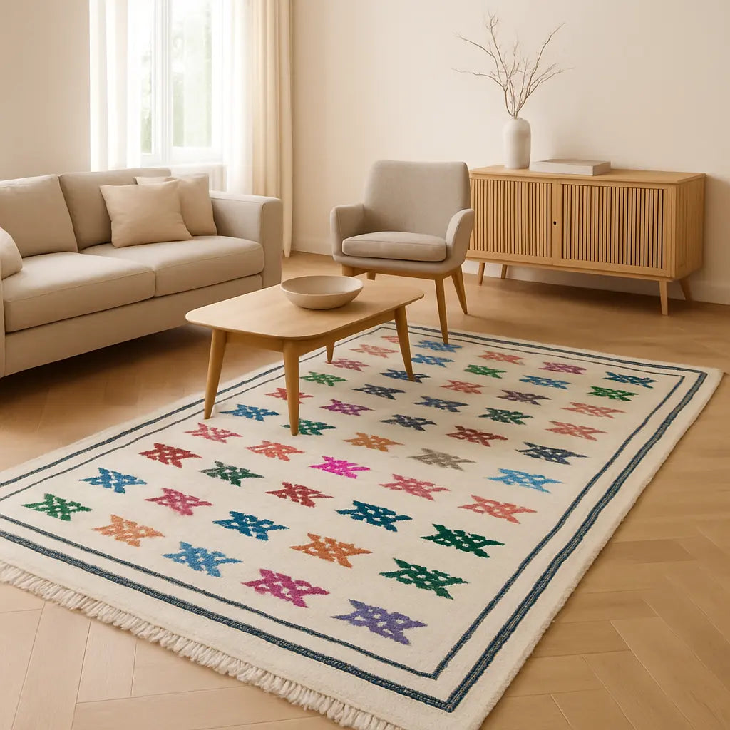 "Amira - Tapis marocain berbère coloré artisanal" - Lifestyle Image