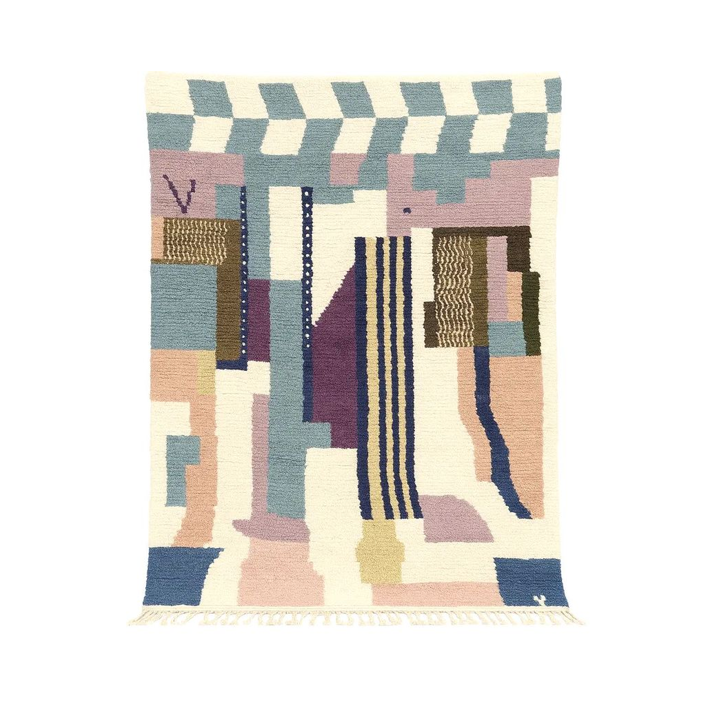 Zahra - Tapis berbère marocain coloré fait main - Product Image