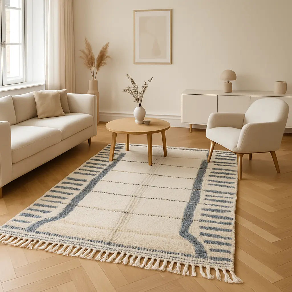 "Zohra - Tapis marocain berbère authentique en laine" - Lifestyle Image