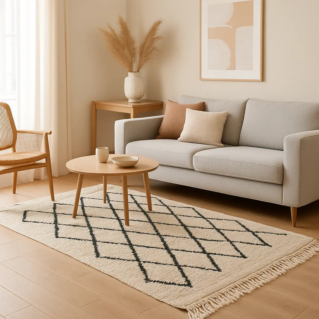 "Mariama - Tapis marocain berbère artisanal en laine" - Lifestyle Image