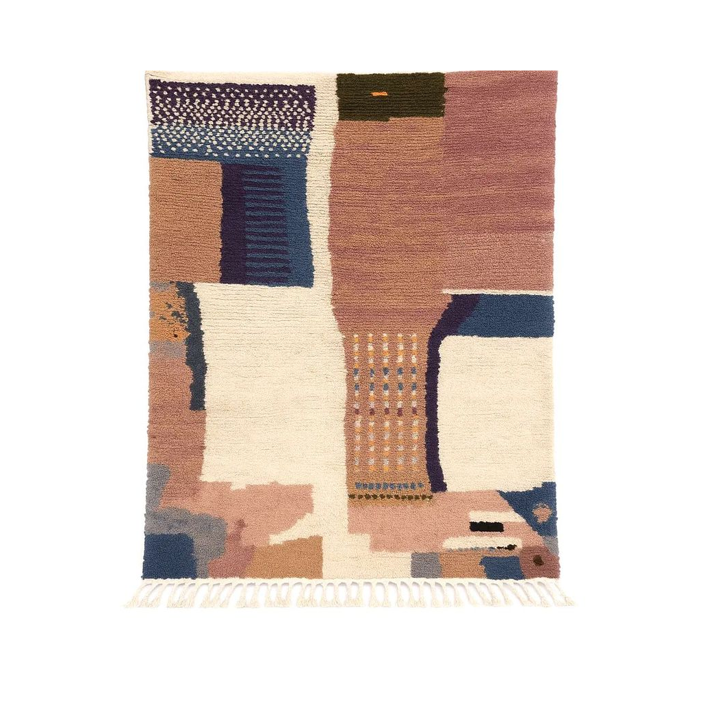 "Zohra - Tapis marocain berbère artisanal coloré" - Product Image