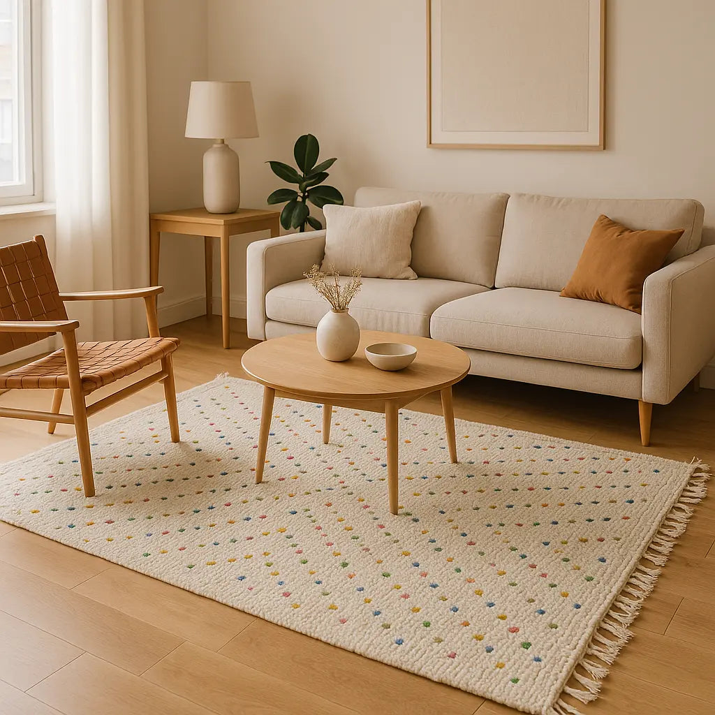 "Sahar - Tapis marocain berbère en laine fait main" - Lifestyle Image