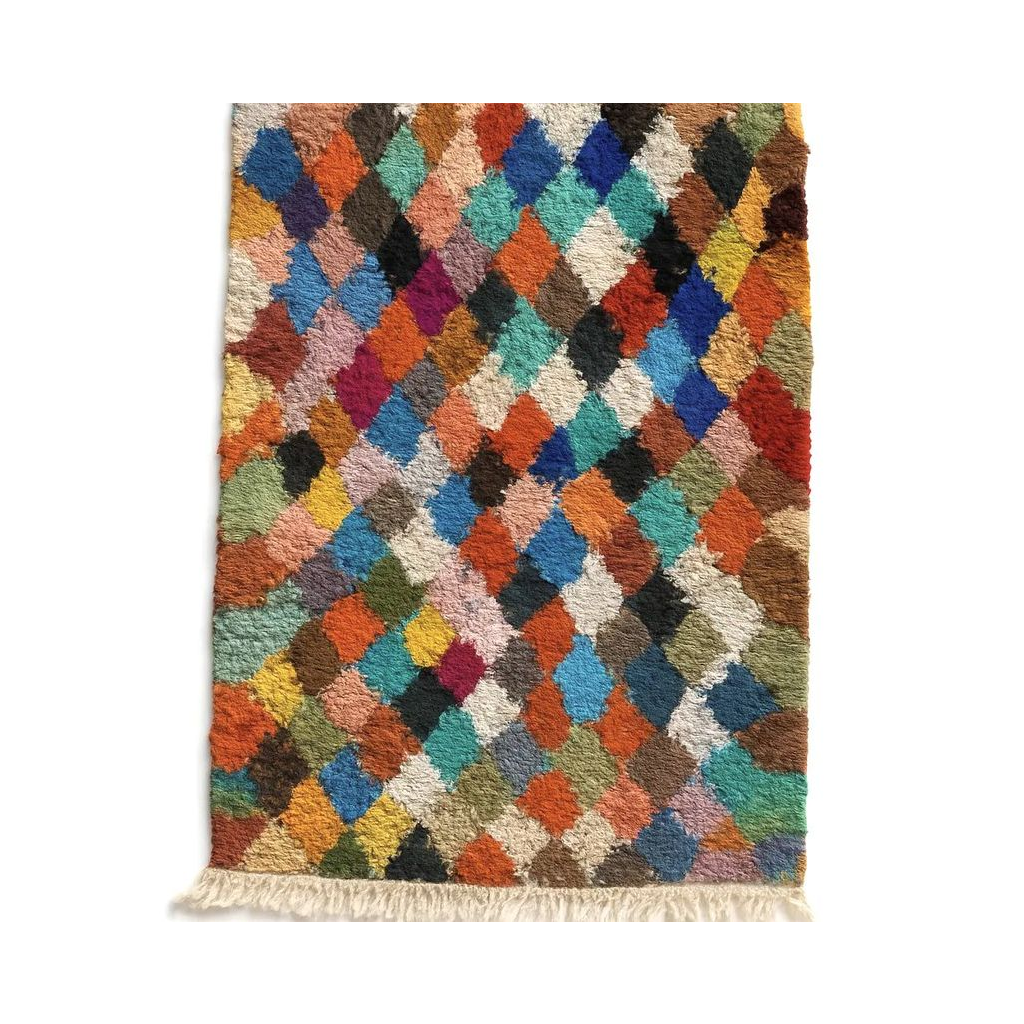 Safa - Tapis marocain berbère artisanal coloré vintage - Product Image