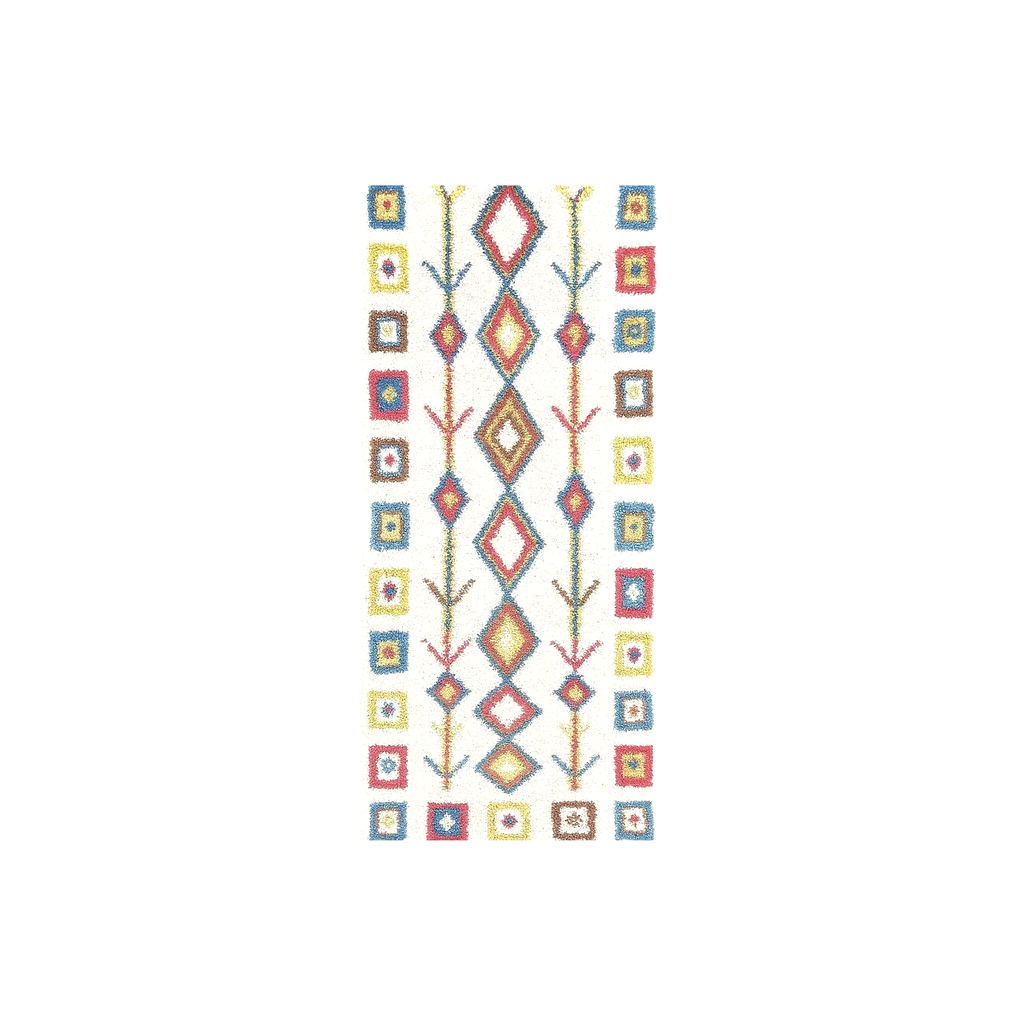 Rania - Tapis marocain berbère coloré artisanal - Product Image