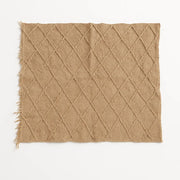 Afra - Couverture marocaine en laine tissée à la main rustique. - Product Image