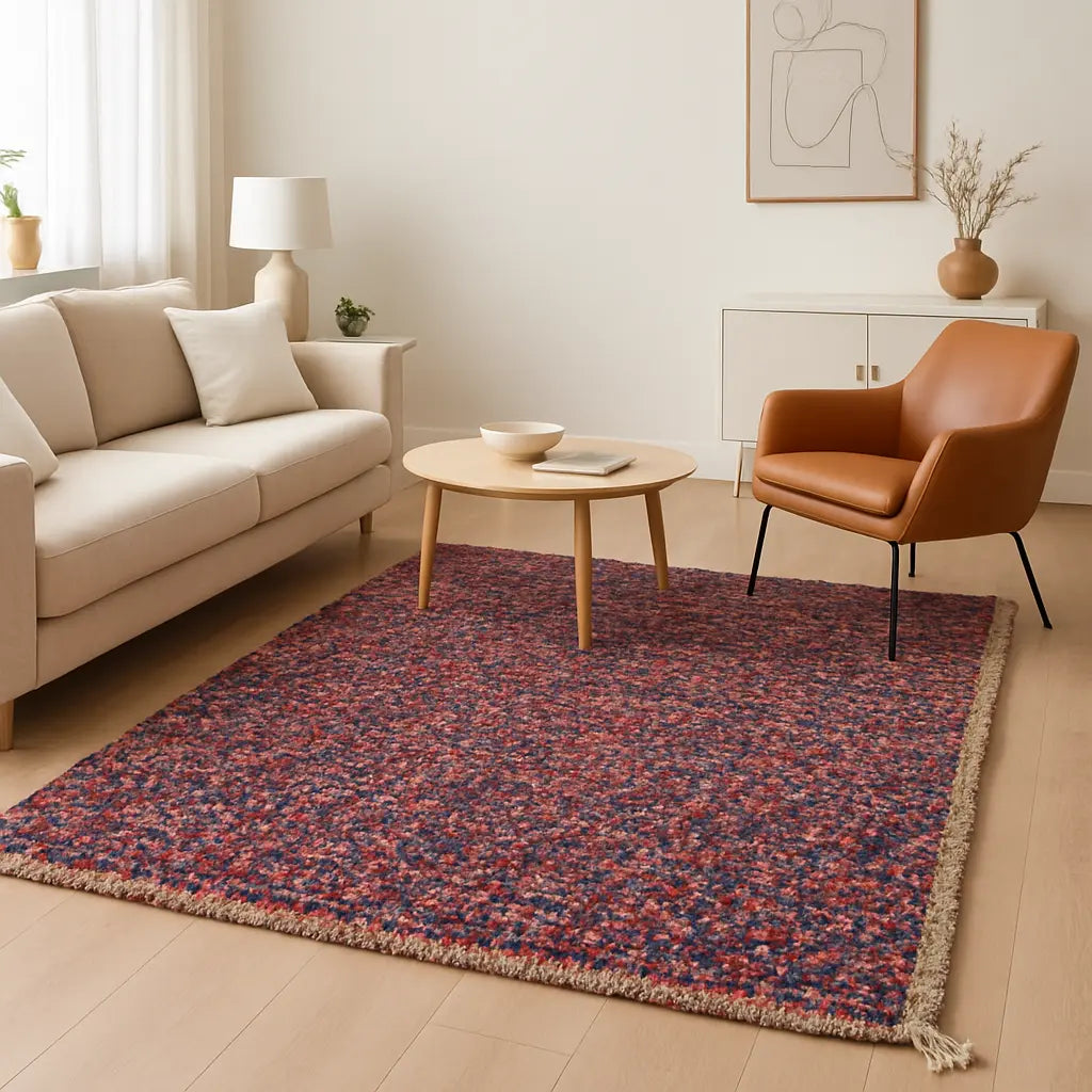 Zahara - Tapis berbère marocain artisanal en laine colorée - Lifestyle Image