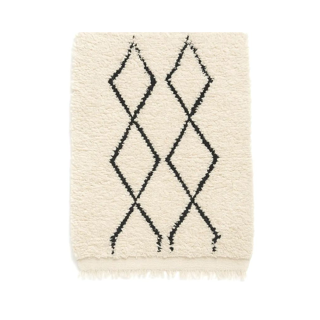 "Leila - Tapis marocain berbère laine fait main" - Product Image