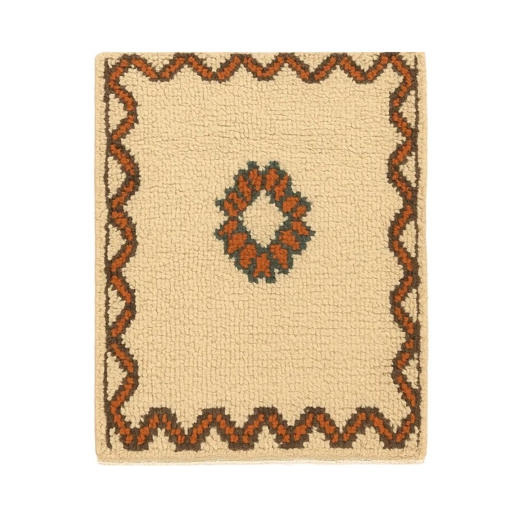 "Leïla - Tapis berbère marocain artisanal en laine, motifs traditionnels" - Product Image
