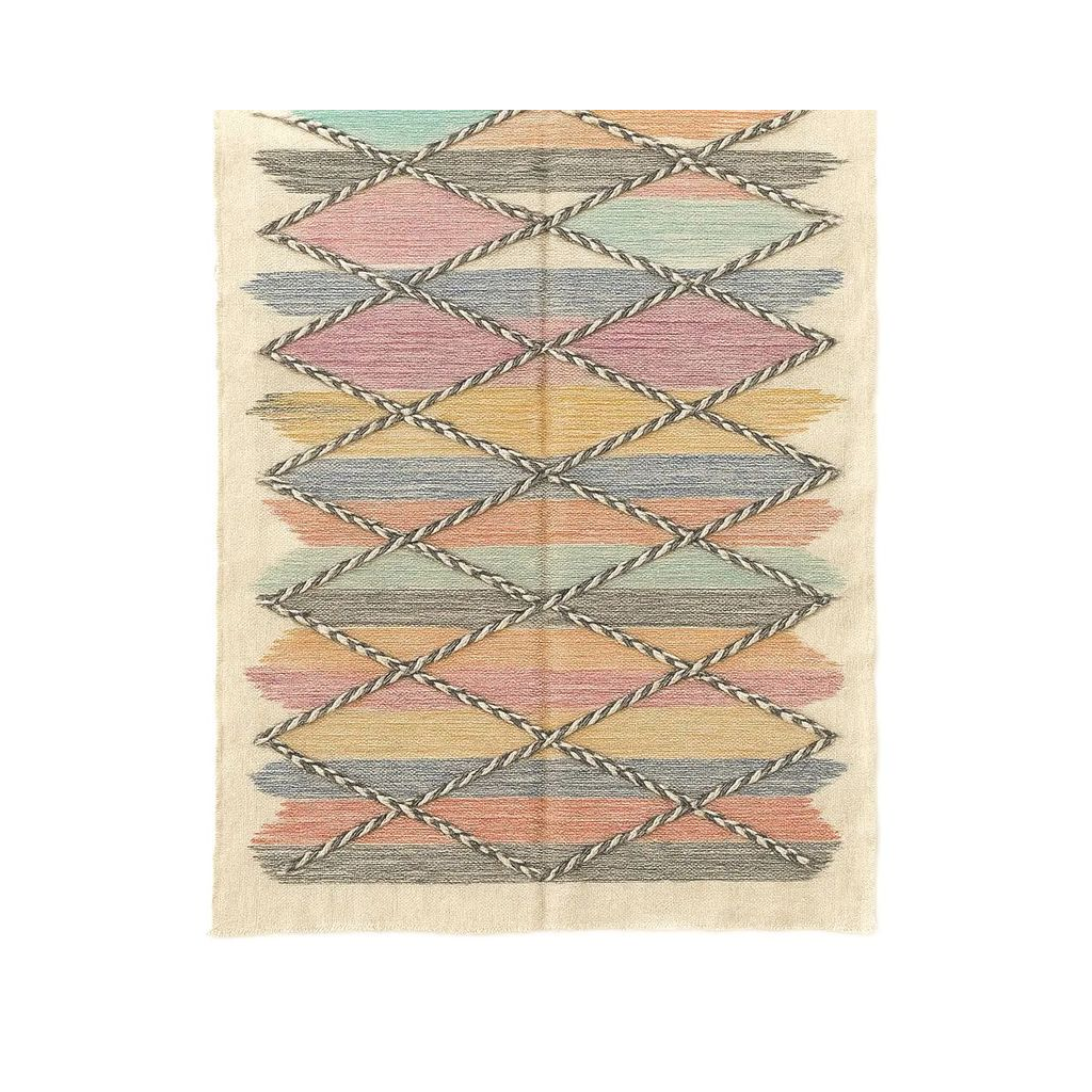 Safiya - Tapis marocain tissé à la main multicolore boho-chic - Product Image