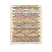 Safiya - Tapis marocain tissé à la main multicolore boho-chic - Product Image