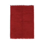 "Yasmina - Tapis marocain en laine rouge artisanal" - Product Image
